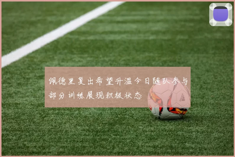 佩德里复出希望升温今日随队参与部分训练展现积极状态
